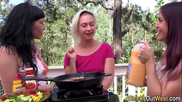 Lésbica aussie threeway