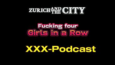 Transando com quatro garotas em sequência no podcast
