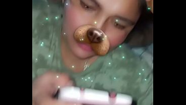 Chupando meu pau com Snapchat em POV
